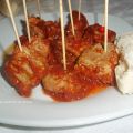 Atún con tomate.