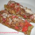 Calabacines rellenos de pimiento rojo y arroz