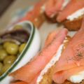 Pincho con salmón / Pincho mit geräuchertem[...]