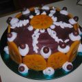 Tarta de chocolate nata y caky