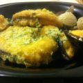Merluza rebozada en salsa verde Sin gluten
