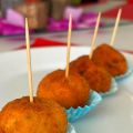 CROQUETAS DE BOLETUS CON ACEITE DE TRUFA
