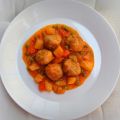 ALBÓNDIGAS A LA JARDINERA
