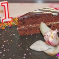 Tarta de chocolate negro
