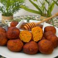 Buñuelos orientales de boniato y miel