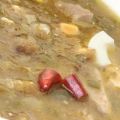 Sopa de pan duro con pollo