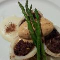 Calamar con morcilla de Burgos sobre crema de[...]
