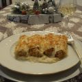 Canelones de rustido con bechamel sin lactosa