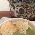 CREMA DE TRIGUEROS CON CRUJIENTE DE QUESO