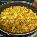 Ratatouille cajún con pollo y pasta