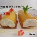 Canelones de miel y mató