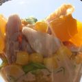 COCTEL DE POLLO CON FRUTAS