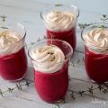 VASITOS DE MOUSSE DE REMOLACHA Y QUESO