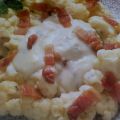 coliflor con salsa blanca y bacon