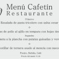Menús diarios: El Cafetín en Pontevedra