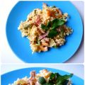 Pasta tierra y mar con nueces