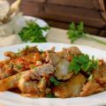 SETAS DE CARDO EN SALSA DE TOMATE
