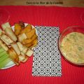 DIP DE QUESO CON CHIPS DE VERDURAS