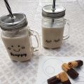 BATIDO DE PLATANO Y CREMA DE ALMENDRAS