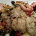Panga con verdura Braseada y Colas de Surimi