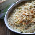 Coliflor con queso azul y parmesano