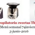 Menú semanal 74  con thermomix