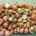PATATAS / PAPAS ALIÑADAS CON VINAGRE Y PISTACHOS