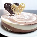 Tarta de queso marmolada