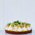 Tarta de chocolate con crema de fruta de la[...]
