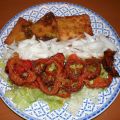 Tempeh y verduras en tempura