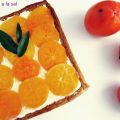 Pastel de queso mascarpone y caqui