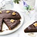 Tarta de nueces y chocolate