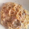 Espaguetis con nata y jamón de pavo (Thermomix)[...]