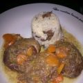 Carrilladas de ibérico estofadas, con arroz con[...]