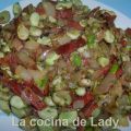 Habas salteadas con Jamón (Convencional)