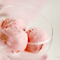 Helado de fresas