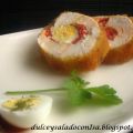 Pechuga de pollo rellena.