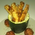 Palitos de calabacín con queso y repápalos.