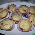 Muffin de fresas y crema de queso