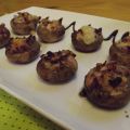 Champiñones rellenos de pollo y bacon