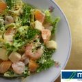 ENSALADA FRUTAL DE ESCAROLA Y GAMBAS