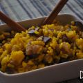 Arroz con berenjena especiado