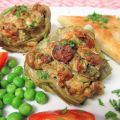 Alcachofas rellenas sabrosas