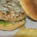 Hamburguesas de pollo y piña al Roquefort