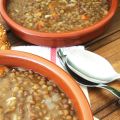 Lentejas con chorizo y morcilla