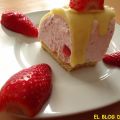 TARTA FRÍA DE FRESAS CON NATA Y CHOCOLATE BLANCO