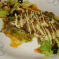 CABALLA AL CURRY CON ENSALADA TEMPLADA
