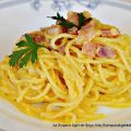 Espaguetis a la Carbonara. Sin Nata