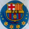 Tarta culé!... con escudo del Barça