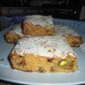 Blondie con pistachos